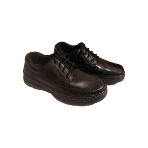 Nunn Bush Men's Black Leather Pebbled Oxford Shoes Comfort Gel Footwear Size 8W - Picture 1 of 10
