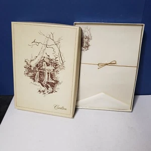 Vintage Carlton Cards Boxed Stationery Set #23330 Waterfall NOS 1970s? Sealed - Bild 1 von 5