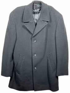 Jacob Siegel Company Nordstrom schwarzer Kaschmir & Wolle Erbsenmantel 40R - Bild 1 von 14