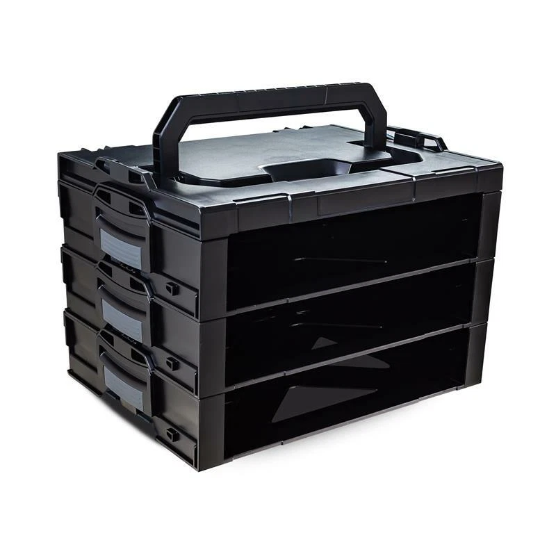 Sortimo Systemkoffer i-BOXX Rack 3er Block Industrial Line / schwarz - Bild 1 von 1