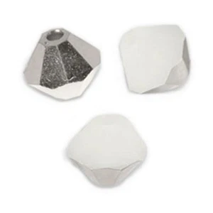 20 Perles Toupies 4mm en cristal Swarovski  WHITE ALABASTER SATIN - Foto 1 di 1