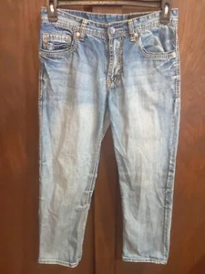 Jeans uomo blu TK Axel 30 x 30 Treadwell relaxed dritto lavaggio leggero denim - Foto 1 di 8