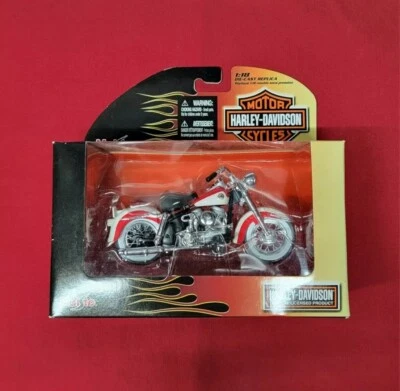 Maisto Harley Davidson 1958 FLH Duo Glide rojo motocicleta diecast 1:18 serie 21 Foto 1 de 3