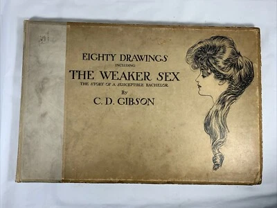 1903 Charles Dana Gibson EIGHTY DRAWINGS INCLUDING THE WEAKER SEX - Image 1 of 4