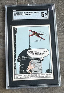1966 Donruss Marvel Super Heroes #29 Daredevil SGC 5 Rookie - Great Eye Appeal - Picture 1 of 2