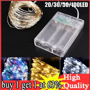 Small Micro Fairy Lights Battery Powered String Lights for Bedroom Chirstmas UK - Picture 1 of 20