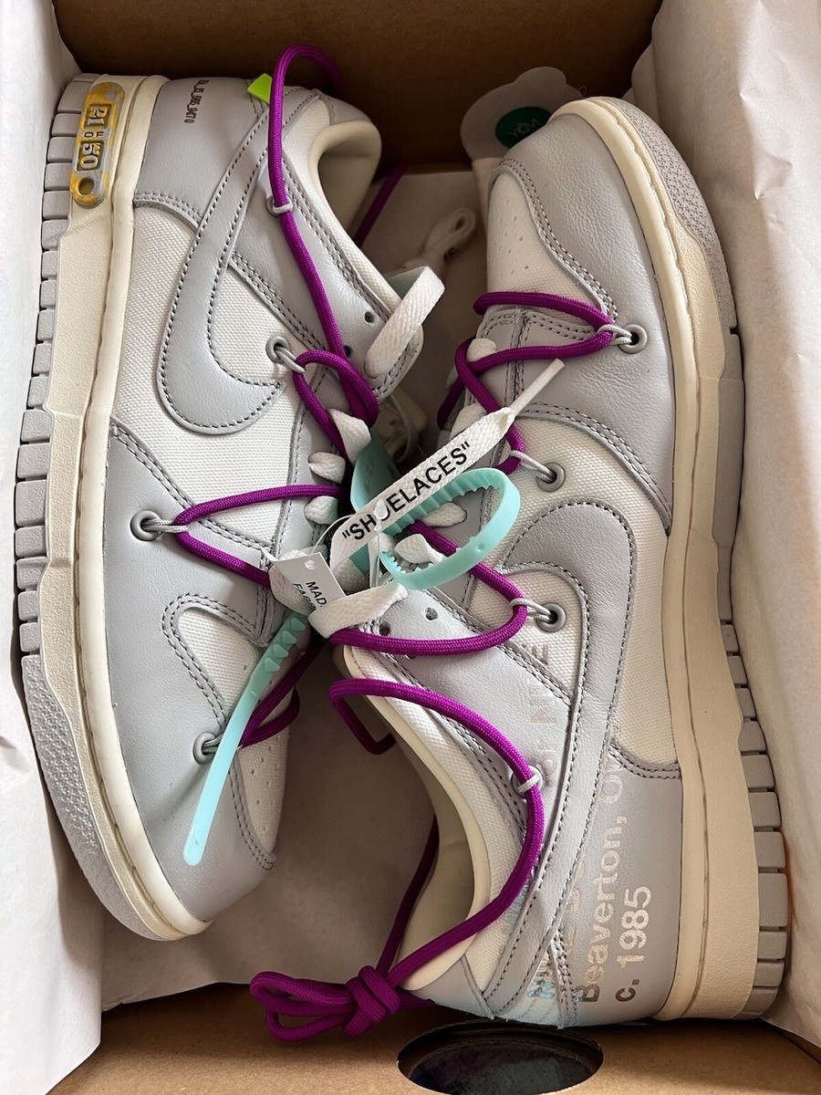 Nike Off-White x Dunk Low Lot 21 of 50 for Sale Nike Off-White x Dunk Low Lot 21 of 50 for Sale