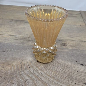 1930er Jahre Karneval Glas Vase Ananas schillernde Ringelblume SELTEN - Bild 1 von 4