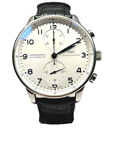 IWC Portuguese Chronograph IW371446 Stainless Steel Automatic Watch 
