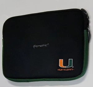 Miami Hurricanes bedruckte Netbook Tablet Hülle passt 9" - 11" Neopren KOSTENLOSER VERSAND - Bild 1 von 1