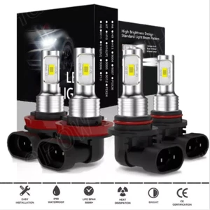 10000K LED Headlights Bulbs For Chevy Silverado 1500 2500HD 2007-2015 Lights Kit - Picture 1 of 12