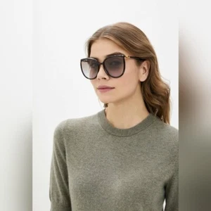 Original New FENDIAccetate Cat Eye Sunglasses FF 0432GS Black Gold Women Black/B - Picture 1 of 9