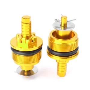 1 Pair Gold New CNC Aluminum Preload Adjusters Fork Bolts For Honda CMX250 - Picture 1 of 3