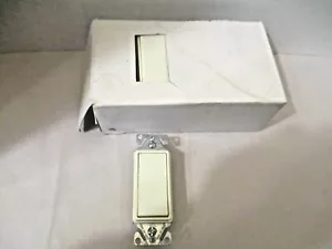 12- Cooper Spec Grade 5 42 M Single Pole Wall light Switch Almond On-Off Rocker - Picture 1 of 7