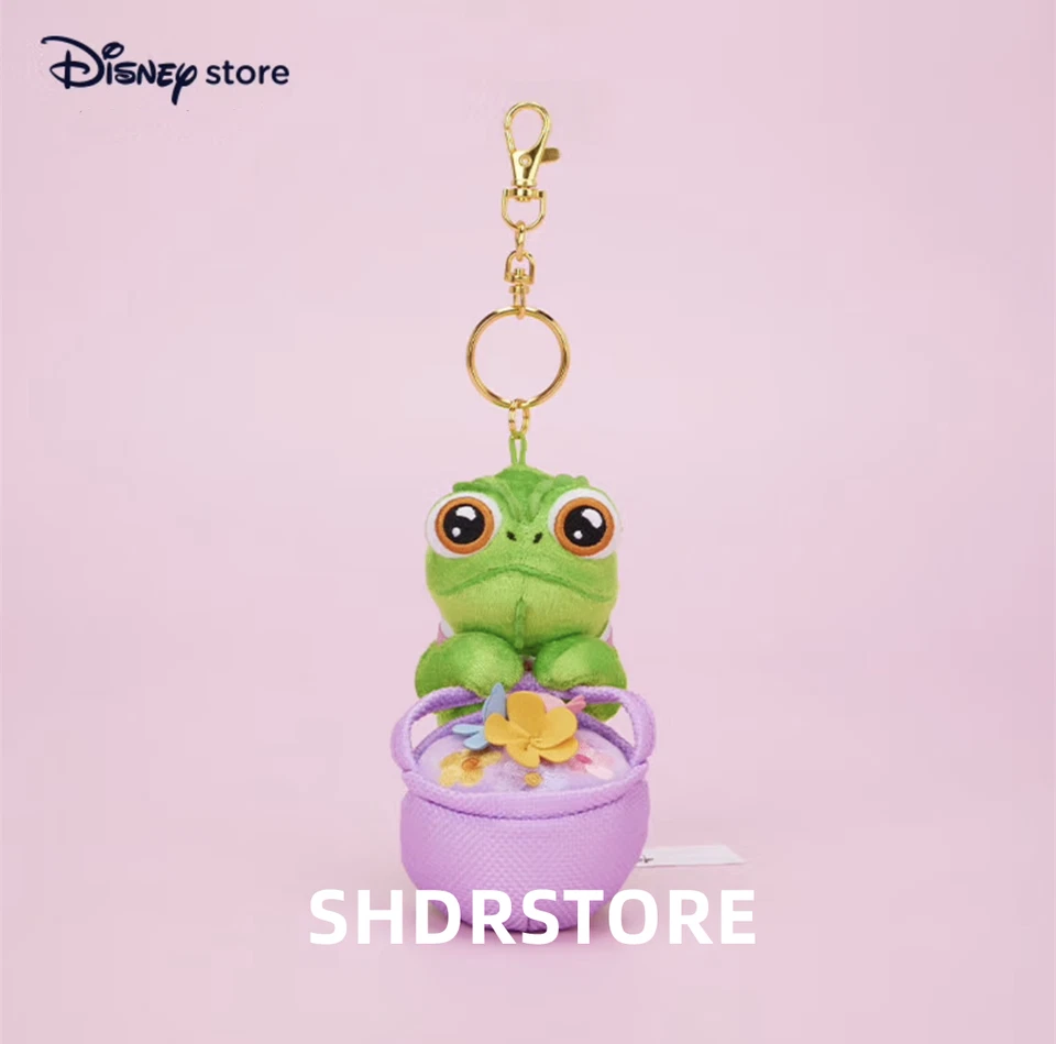 Disney store authentic 2025 rapunzel pascal small plush flower keychain - Image 1 of 1