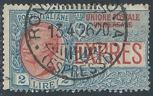 1925-26 REGNO USATO EFFIGIE ESPRESSO 2 LIRE - R41-4 - Picture 1 of 1