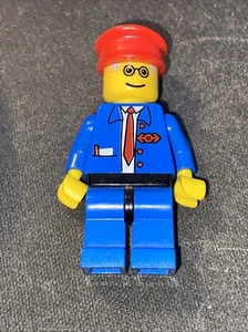 LEGO Railway Employee male Train worker minifigure 4560 4561 4556 - Picture 1 of 2