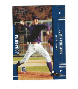 2005 Playoff Prestige #151 Justin Verlander RC Rookie Mets