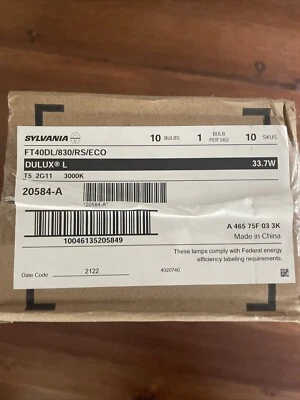 Sylvania 20584 FT40DL/830/RS/ECO 40W T5 Single Tube 4-Pin 2G11 3000K Warm White - Image 1 of 4