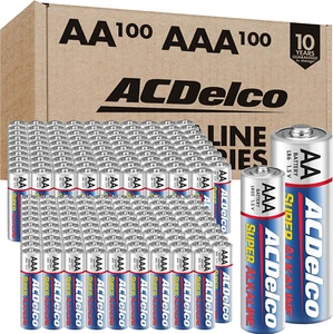 200 AA & AAA Batteries Combo Pack (100 Each) - 10 Year Shelf Life - Picture 1 of 11