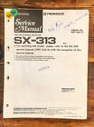 Pioneer SX-313 Receiver  Additional Service Manual *Original*