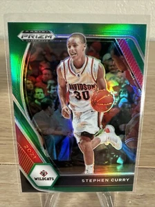 2021 Panini Prizm Draft Picks Green Stephen Curry #56 Davidson Wildcats - Picture 1 of 2