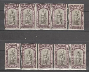s37479 HÄNDLERBESTAND SAN MARINO POSTFRISCH ** 1918 c.2 auf c.5 1v Sachsen 54 X10 - Bild 1 von 1
