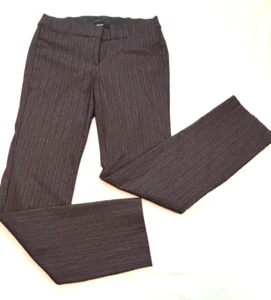 Lane Bryant The Allie gerade Anzughose Damen 14R schwarz Stretch Nadelstreifen - Bild 1 von 11