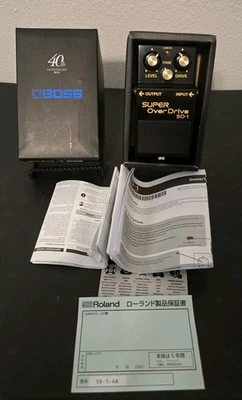 BOSS Super Overdrive SD-1 4A 40th Anniversary Guitar Effects Pedal USA Seller - Image 1 of 4