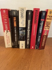 Lot Of 7 P. D. James Mystery Novels Featuring Adam Dalgliesh Titles In Photos - Bild 1 von 5