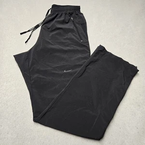 Nike Laufhose Herren Medium schwarz Stretch Knöchel Reißverschluss Tasche Reißverschluss gerade - Bild 1 von 11