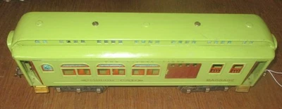 Coche de equipaje Lionel calibre estándar 419 verde manzana Passinger Foto 1 de 4