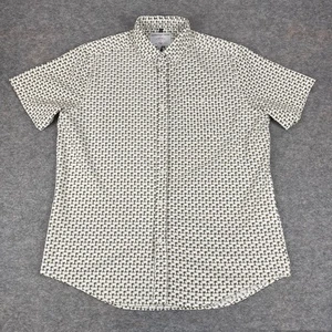 International Report Button Down Shirt Palm Trees Mens Large L - Picture 1 of 12