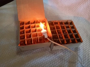 40 C7 Amber Clear Bulbs Christmas Or Candelabra Working Tested Bulbs Only - Picture 1 of 5