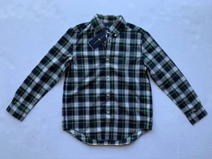 NUEVO CON ETIQUETAS Polo Ralph Lauren Verde Multi Niño Camisa de Popelina de Algodón a Cuadros 7 yoc0721 - Imagen 1 de 1