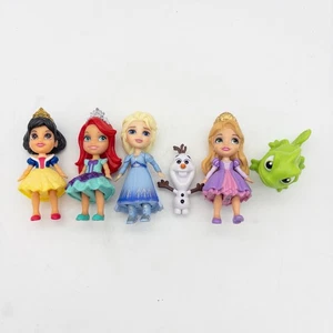 Lote Mini Muñecas Princesa Disney Blancanieves Ariel Elsa Rapunzel Olaf Pascal Figuras - Imagen 1 de 16