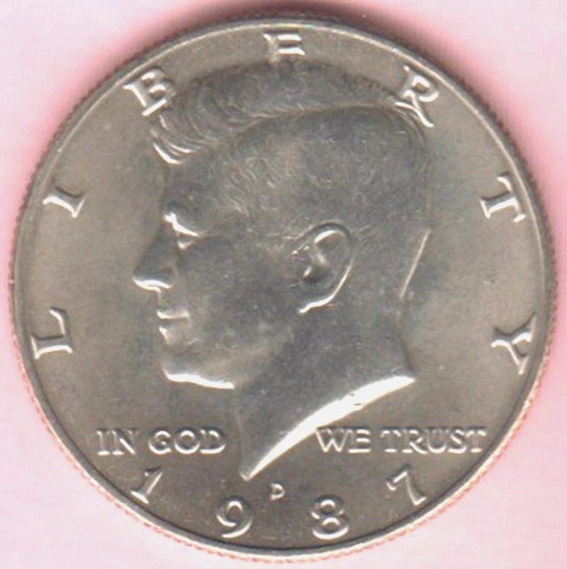 1987D John F. Kennedy Half Dollar  Circulated Coin NIFC - Image 1 of 1