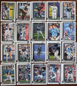2025 Topps Series 1 + Series 2 Baseball Team Set 20 Cards Tampa Bay Rays Junior - Picture 1 of 4