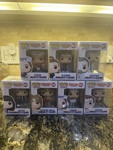 Stranger Things Funko Pops Lot Of 7 Eleven Steve Hopper Joyce Billy Robin Alexei - Picture 1 of 6