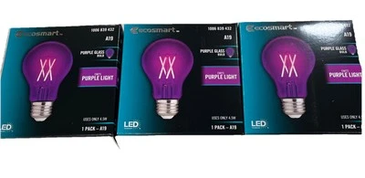 EcoSmart Purple Glass Bubble Light - Decorative Ambient Lighting, (3 Pack) - Image 1 of 2