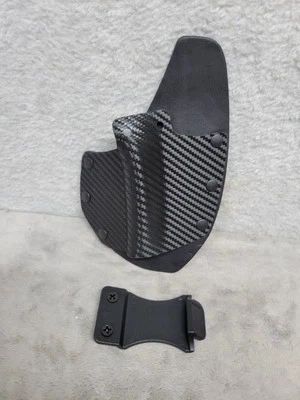 Pistola de calor para diestros oculta Bullseye funda IWB moldeada tamaño mediano - carbono Foto 1 de 4