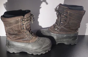 LaCrosse Snow Boots Men's 9 Thinsulate Leather Upper Lace-Up Winter Waterproof - Picture 1 of 17