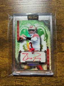 Brock Purdy 1/1 Auto Green and yellow Joker wild card Silver banger - Picture 1 of 1