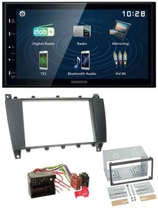 Kenwood 2DIN Bluetooth MP3 USB DAB Autoradio für Mercedes C-Klasse - Bild 1 von 8