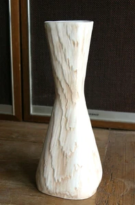 Shawnee Keramik USA 9" Mid Century Modern Vase mit simulierter Holzmaserung Textur - Bild 1 von 6