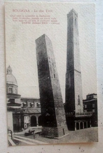 Vintage 1910er Prelinen Postkarte ägyptischer Obelisken, Bologna, Italien - Bild 1 von 3