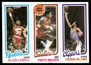 Leavell / Walker / Williams RC | 1980-81 Topps #53 / 106 / 223 | EX-NM - Picture 1 of 2