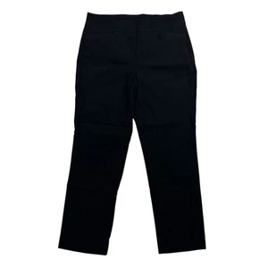 Chicos schwarz Pull-On gerades Bein Cropped Anzughose Gr. 6 (Chicos 0,5) Stretch - Bild 1 von 10