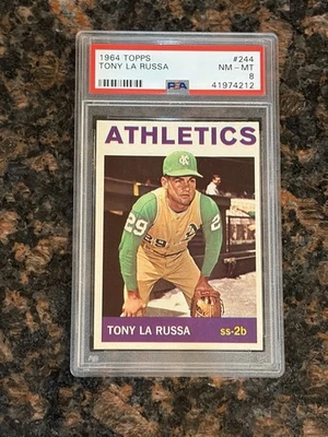 Бейсбольная карточка 1964 Topps Tony La Russa #244 PSA 8 - Изображение 1 из 2