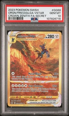 2023 ORIGIN FORME DIALGA VSTAR PSA 10 GG68/GG70 Crown Zenith Pokemon English - Image 1 of 3